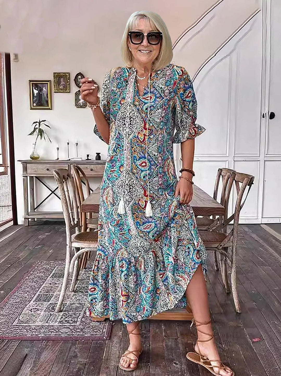 Gene | Boho Chic Maxi Dress for Women