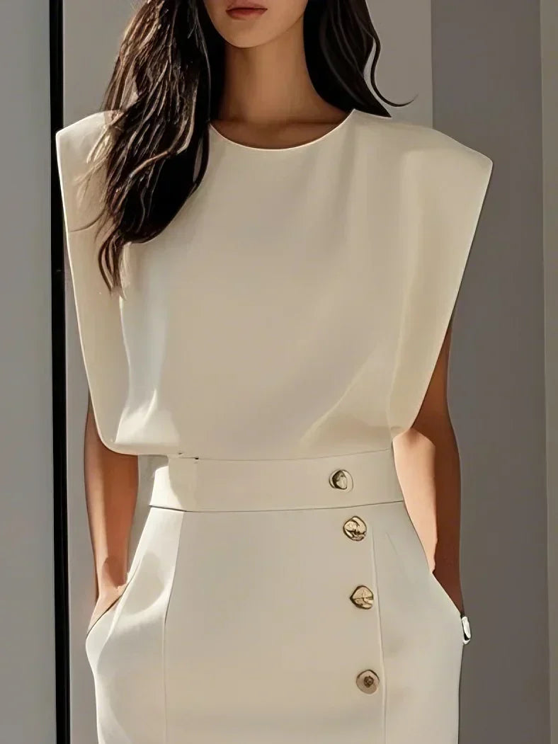 Austrie | Effortless Charm Formal Midi Dress