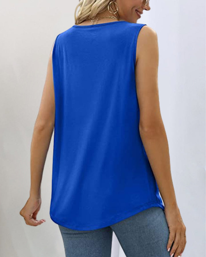Nora | Women Sleeveless Tank Top with Square Neckline