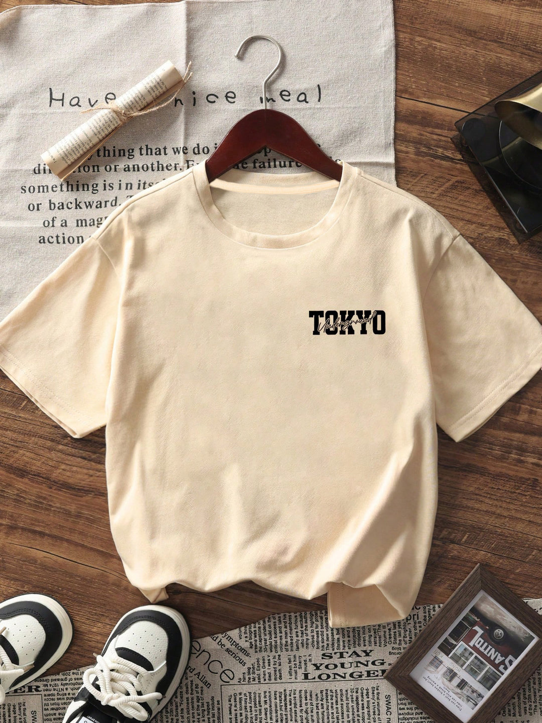 Tokyo - Stylish Round Neck Short Sleeve Graphic Tee