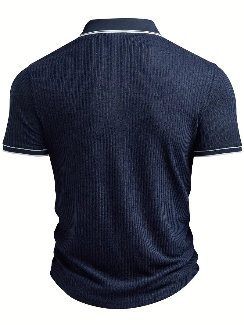 Samuel | Men's Summer Ribbed Polo Shirt