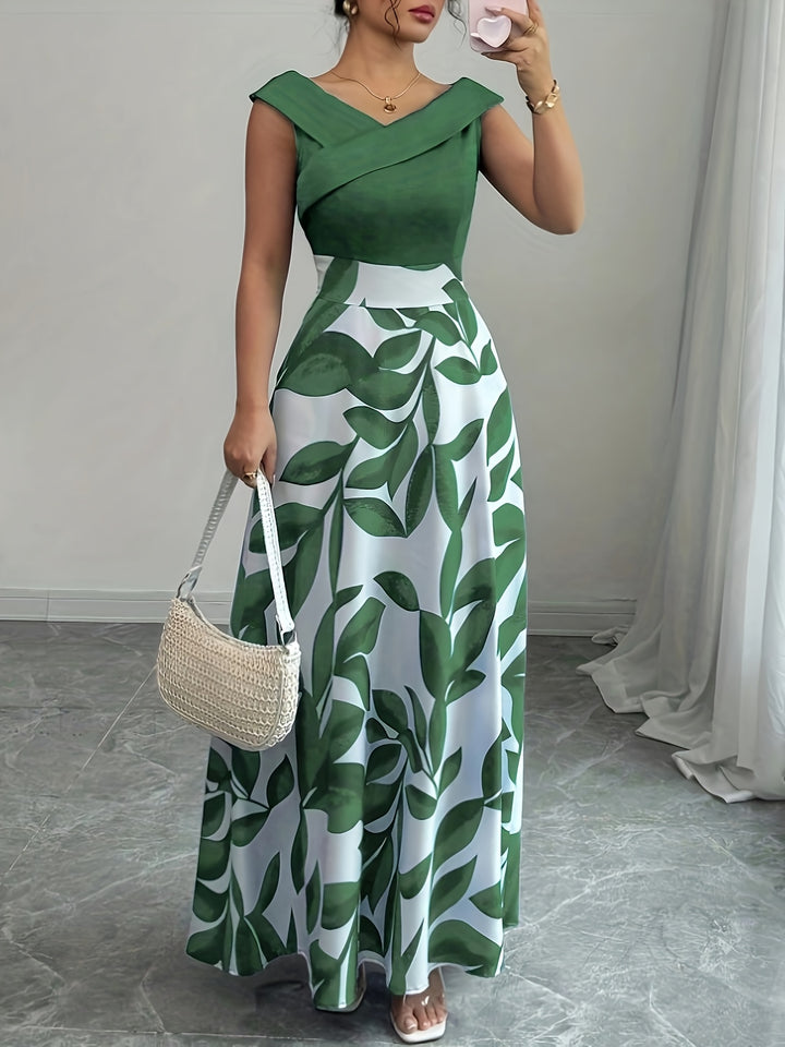 Glen - Women’s Wedding Guest A-Line Maxi Dress