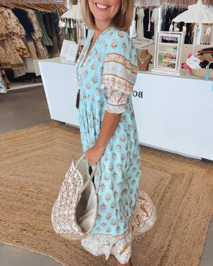 Rose - Women Boho Chic Printed Summer Dress