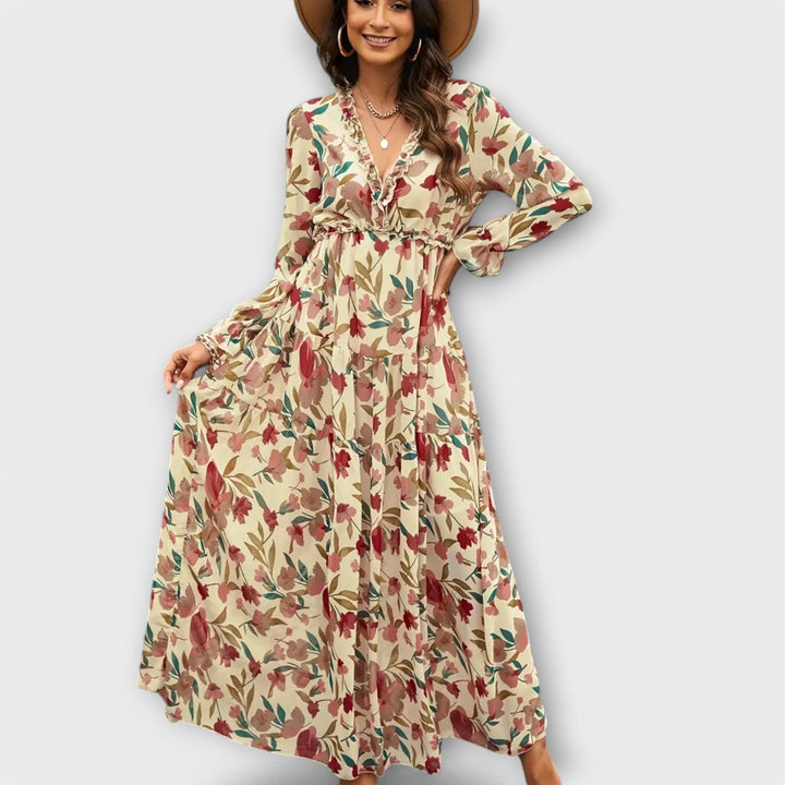 Hannah | Elegant Floral Maxi Dress