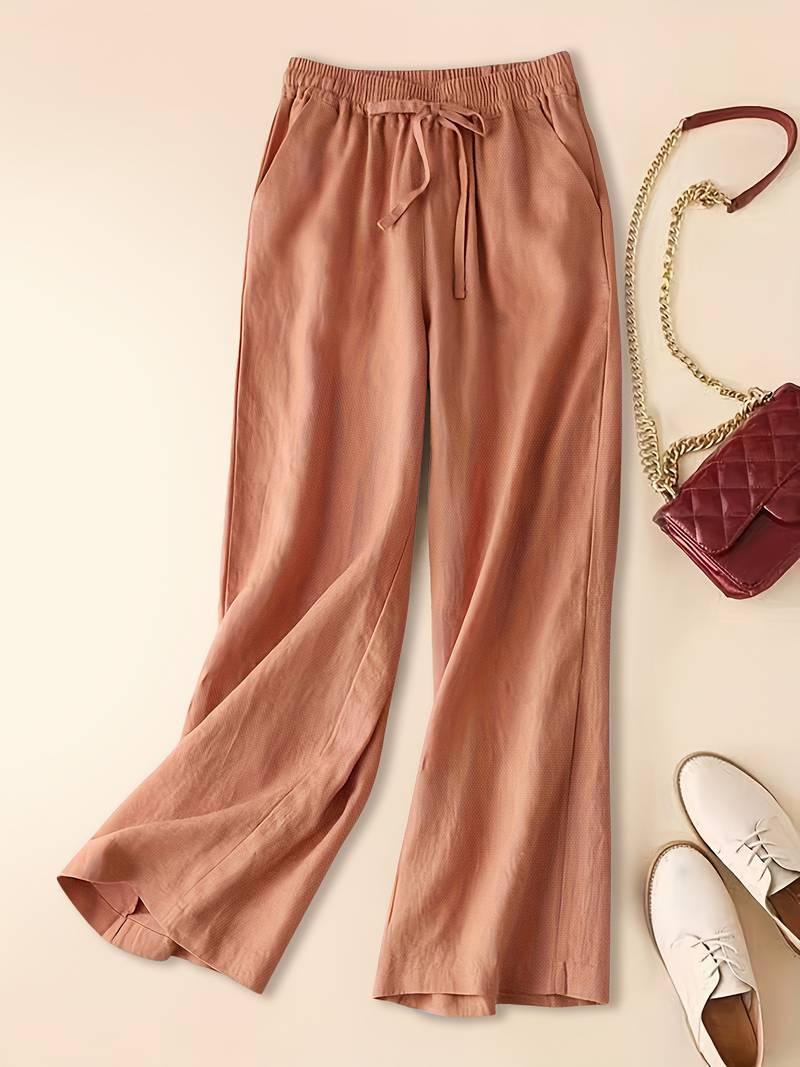 Women's Pants | Wide Leg Drawstring Waist