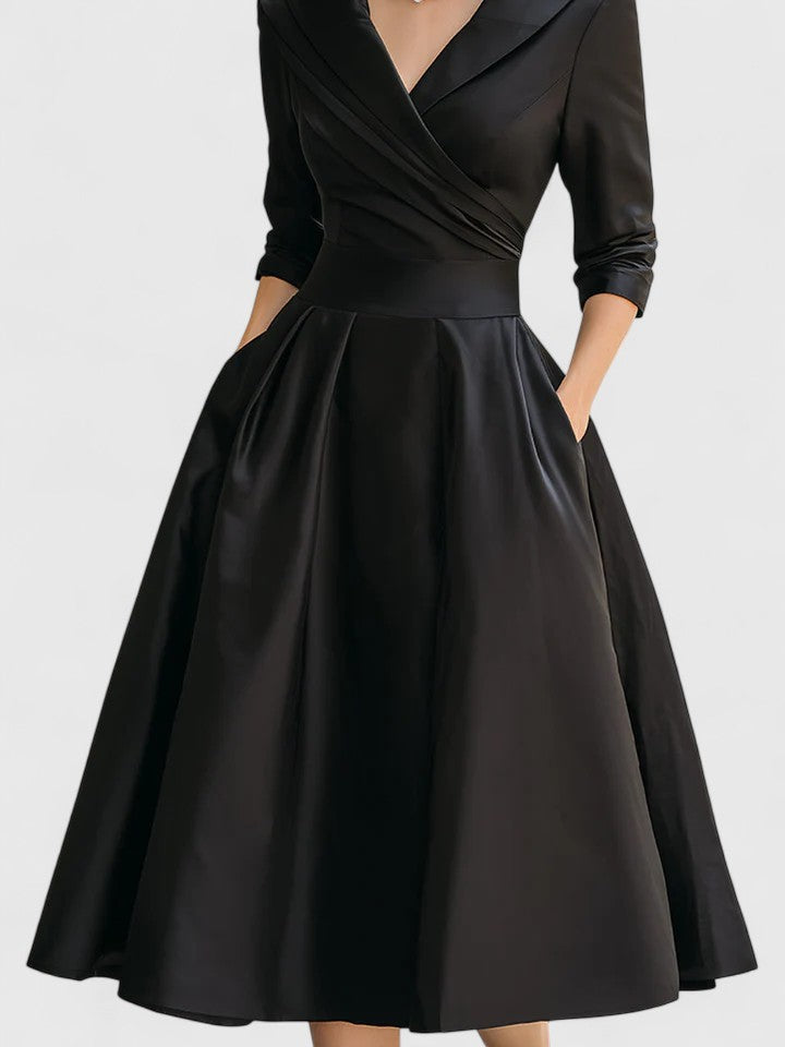 Summer | Elegant Formal Midi Cocktail Dress