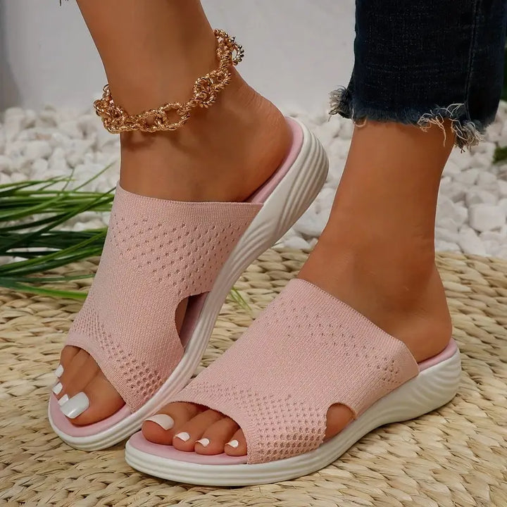 Aria - Orthopedic Open-Toe Knit Sandals