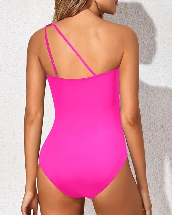 Kate - Women's One-Shoulder Tummy Control Swimsuit