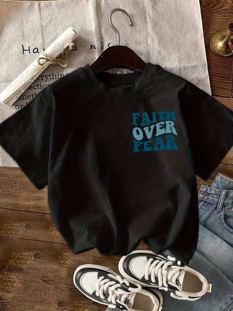 Faith Over Fear - Everyday Short Sleeve Graphic Tee