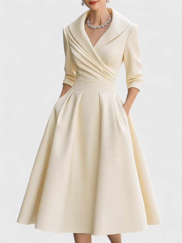 Summer | Elegant Formal Midi Cocktail Dress