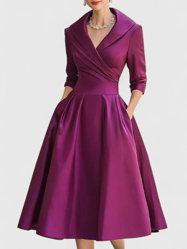 Summer | Elegant Formal Midi Cocktail Dress