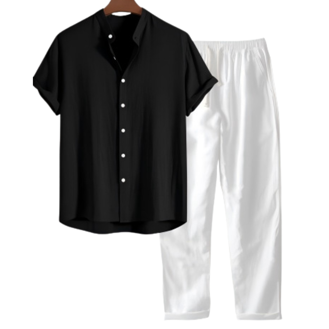 Peter - Men's Premium Linen Shirt & Pants Summer Set