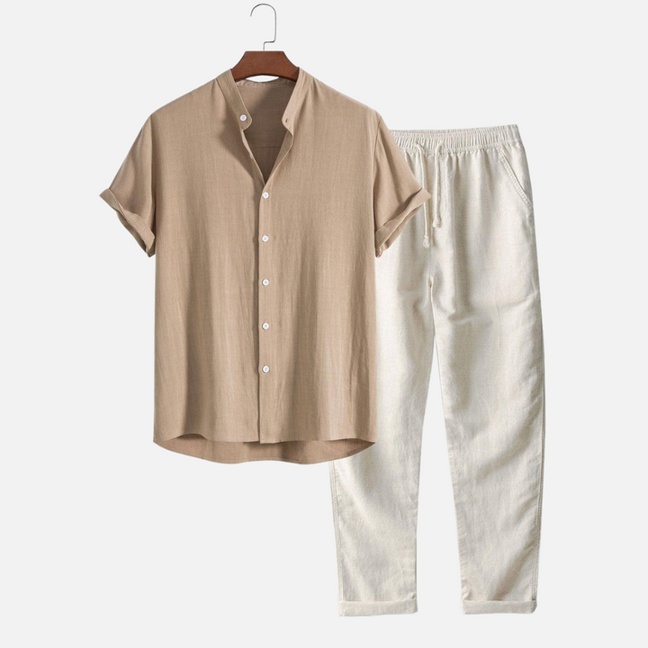 Peter - Men's Premium Linen Shirt & Pants Summer Set
