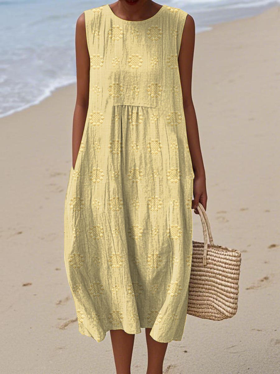 Olivia – Printed Midi Dress