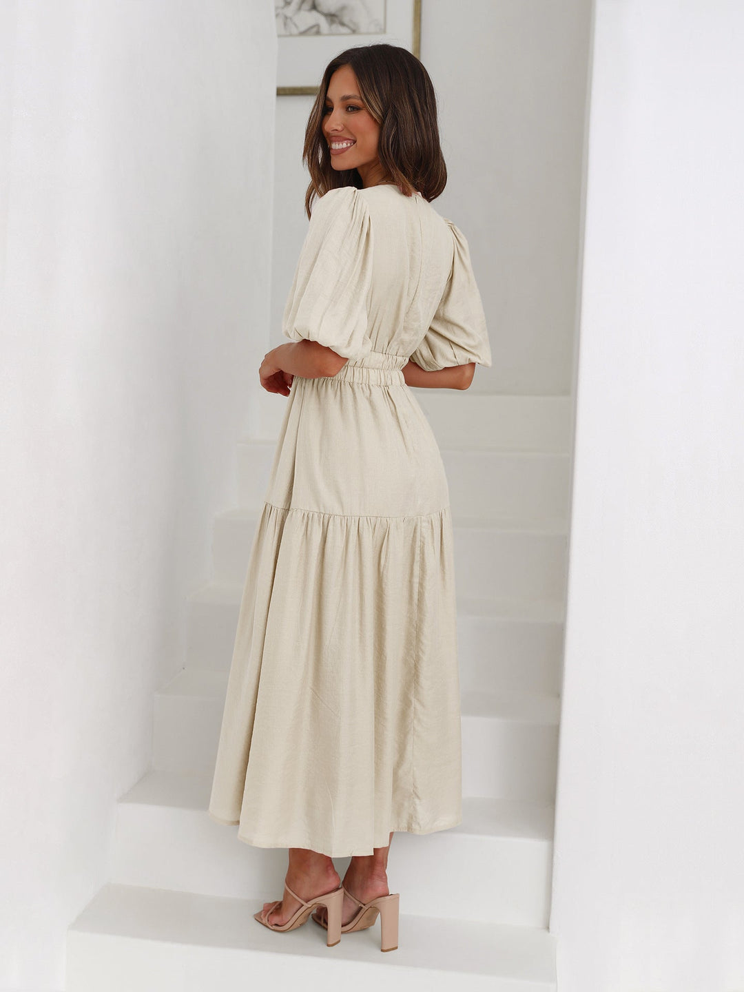 Enola Puff Sleeves Dress