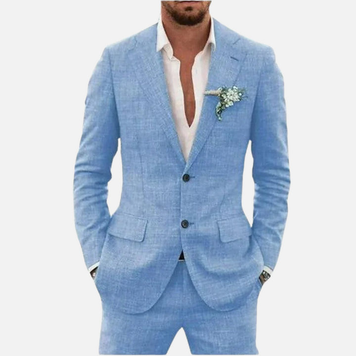 Cole - Men’s Premium Linen Suit Set Lightweight
