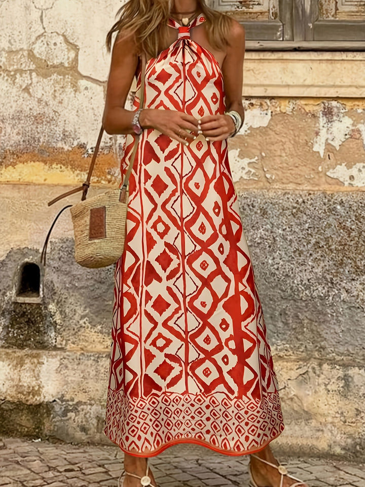 Eliza - Women's Summer Halter Maxi Dress