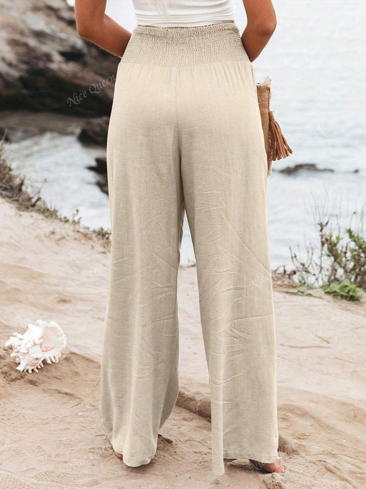 Mary - Casual Wide Leg Linen Summer Pants