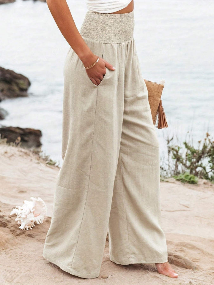 Mary - Casual Wide Leg Linen Summer Pants