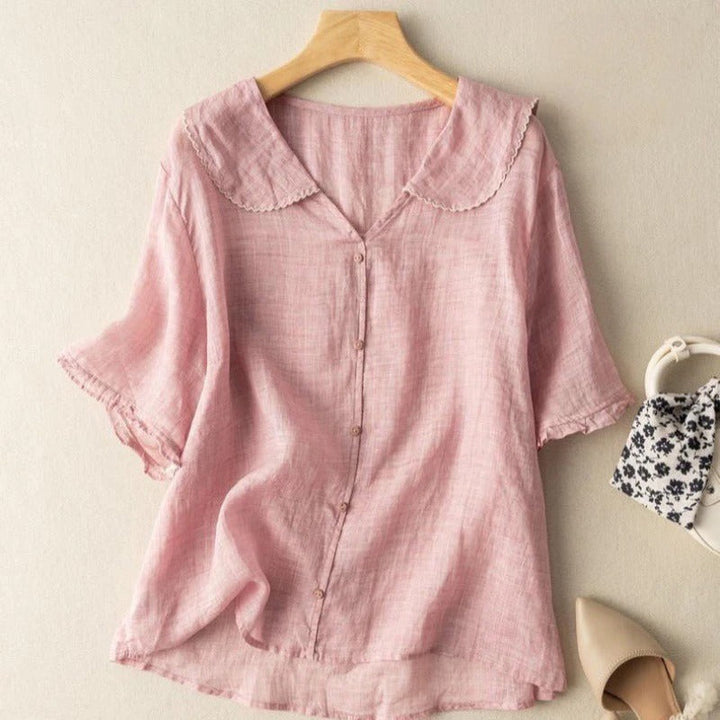 Kristi - Vintage Classic Collared Blouse