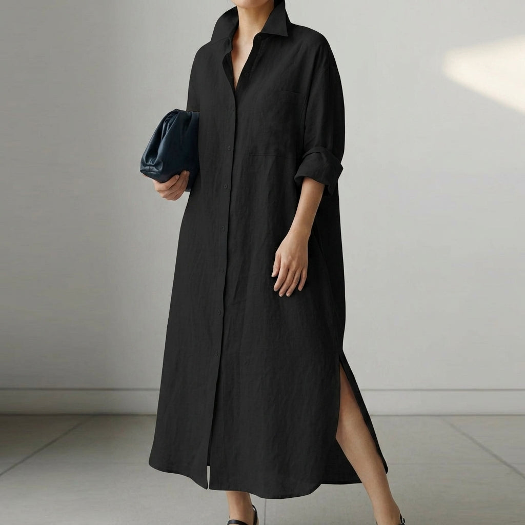 Isabel | Women's Summer Linen Shirt Dress