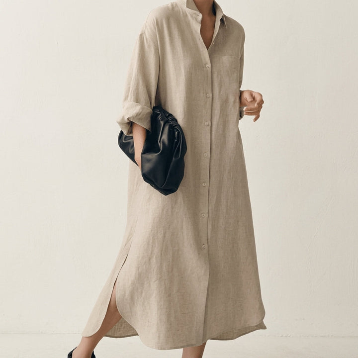 Isabel | Women's Summer Linen Shirt Dress