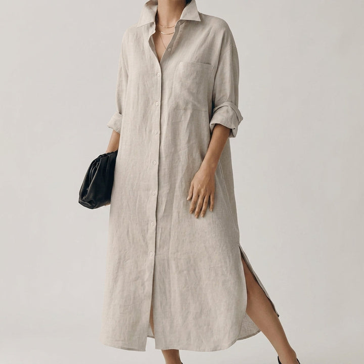 Isabel | Women's Summer Linen Shirt Dress