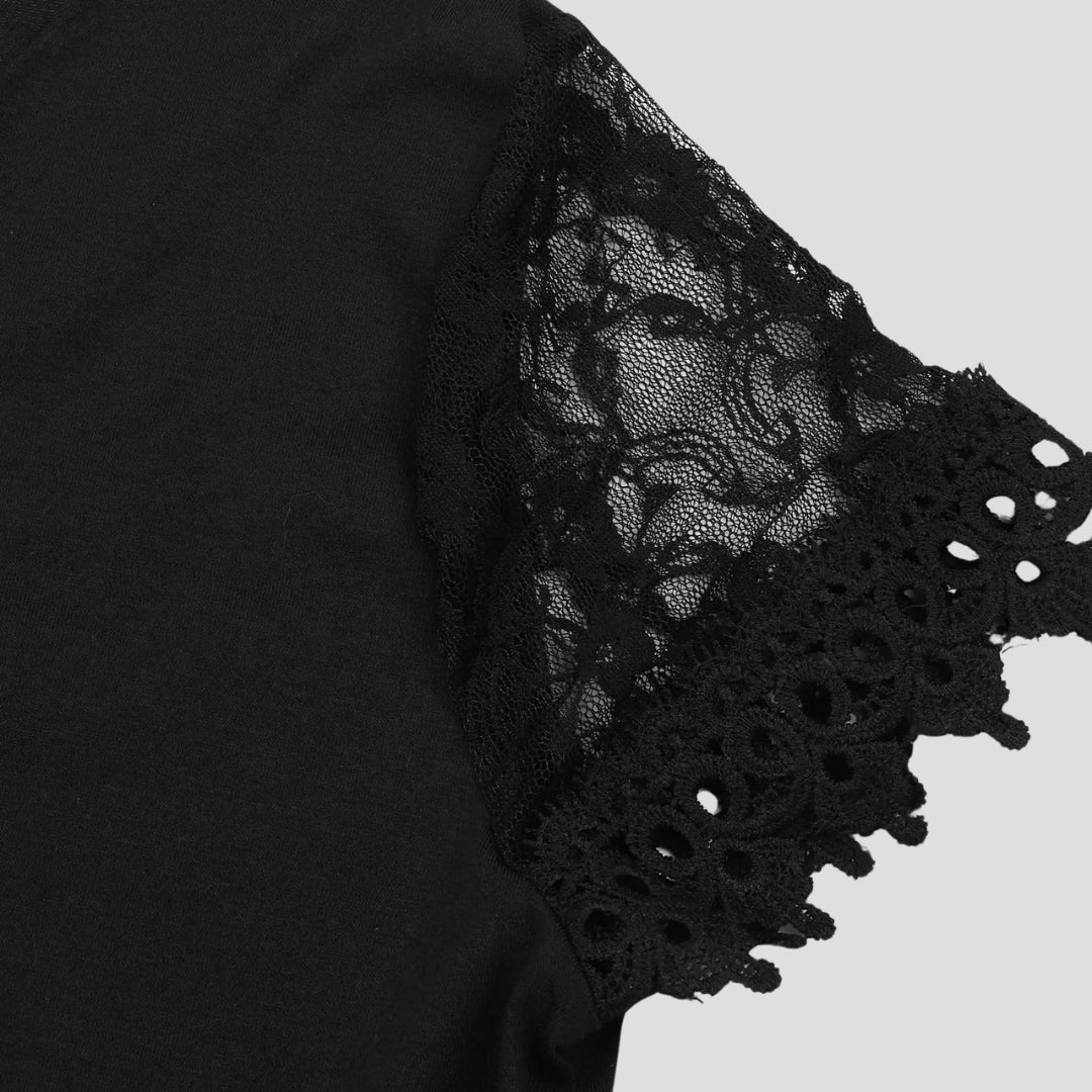 Mirabel | Women’s Mini Cocktail Dress with Short Lace Sleeves