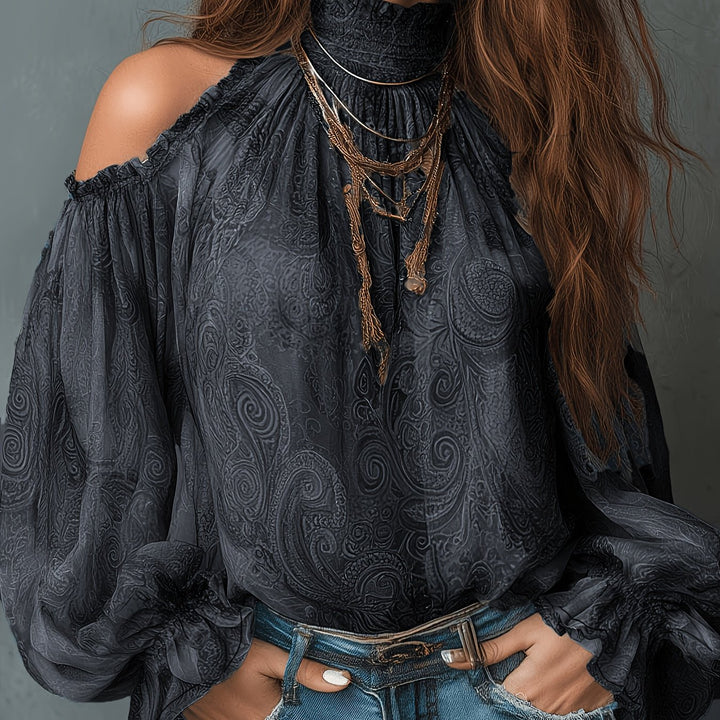 Lena - Women's Chic Boho Off Shoulder Blouse Top