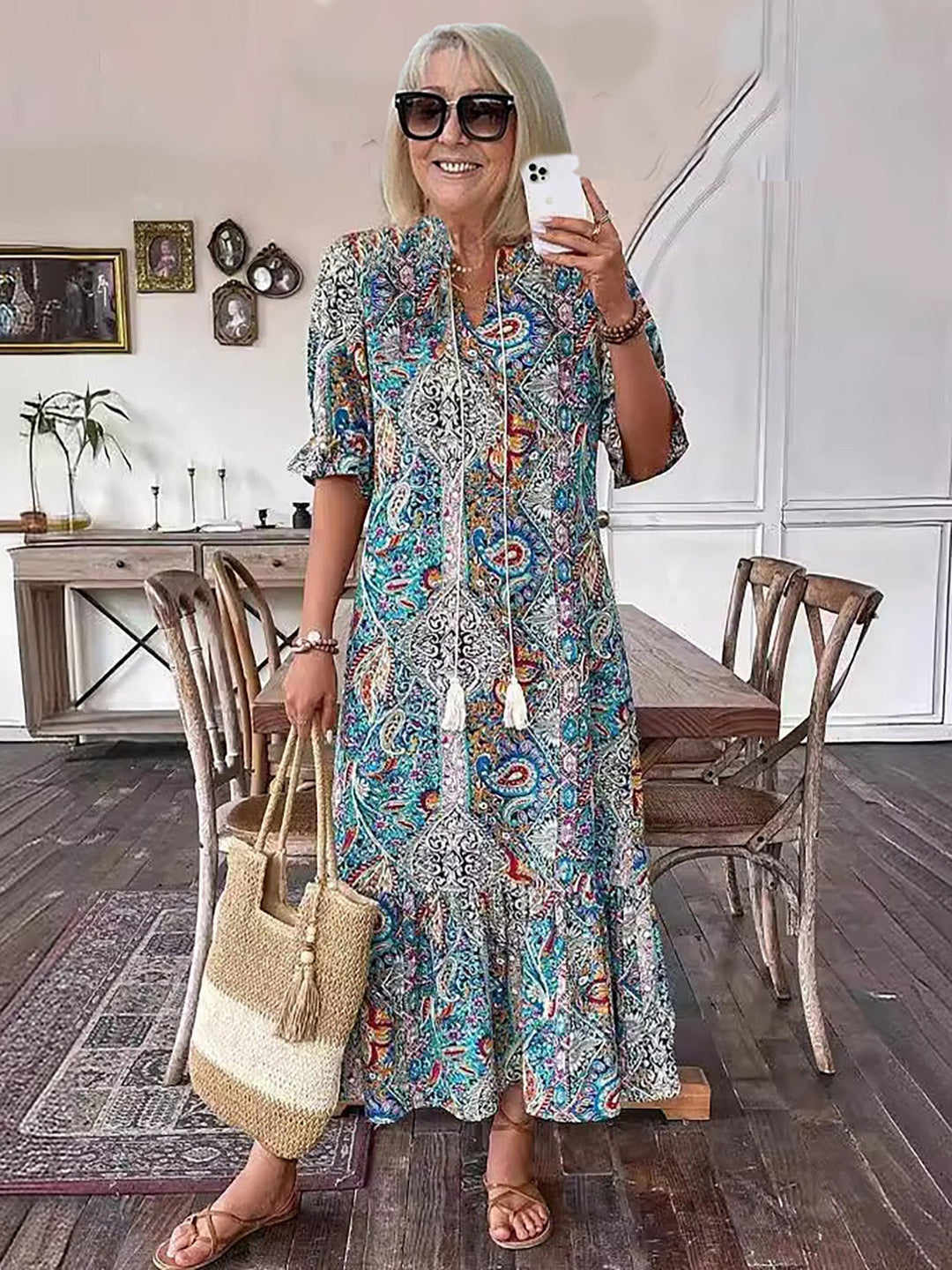 Gene | Boho Chic Maxi Dress for Women