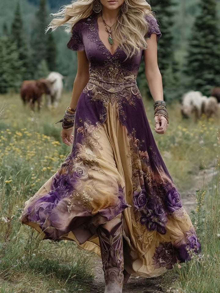 Audrie - Women’s Chic Boho Maxi Dress