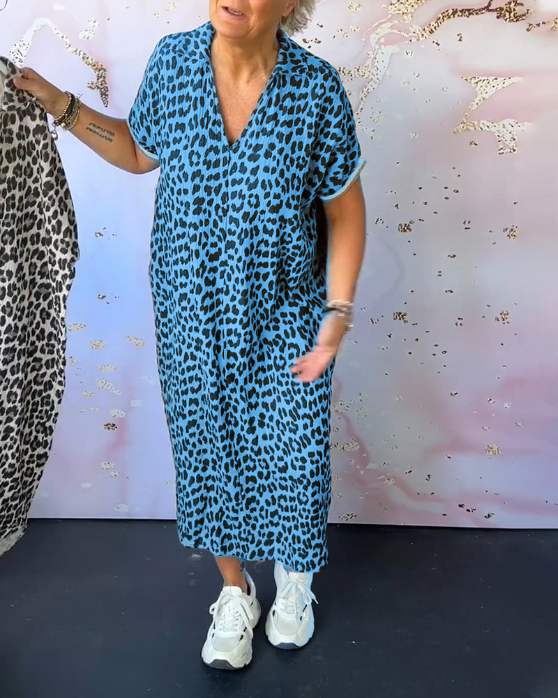 Lenny Leopard Dress