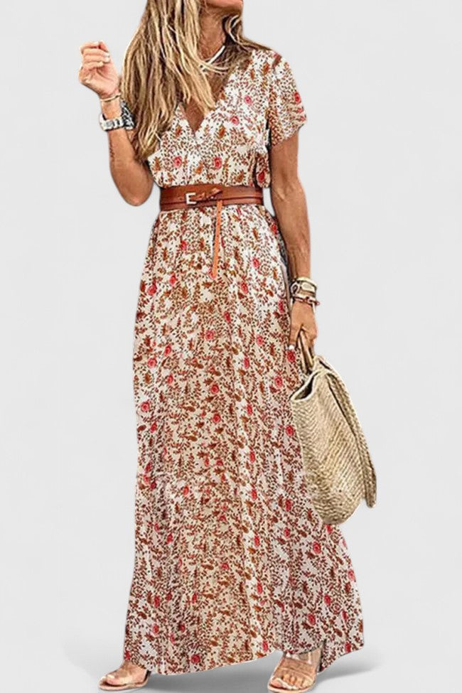 Mila - Elegant A-Line Maxi Dress