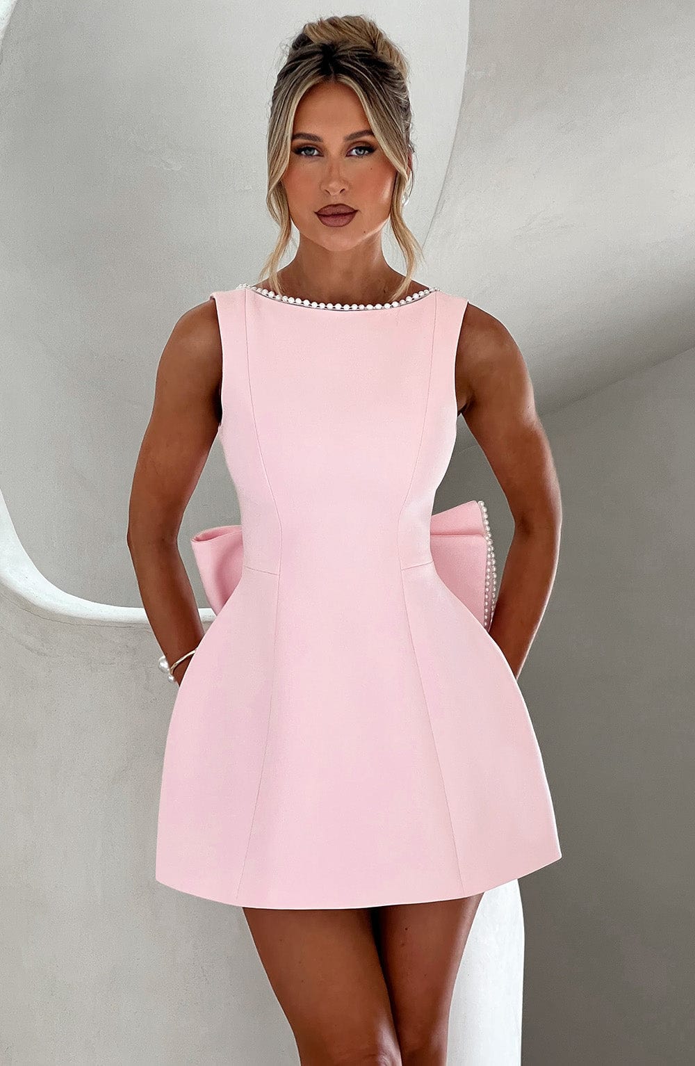 Kylie | Women Wedding Guest Structured Mini Dress