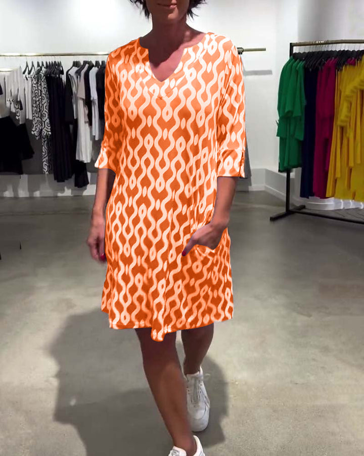Elara Geometric Dress