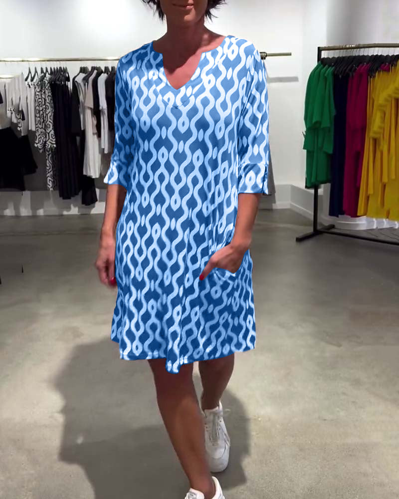 Elara Geometric Dress