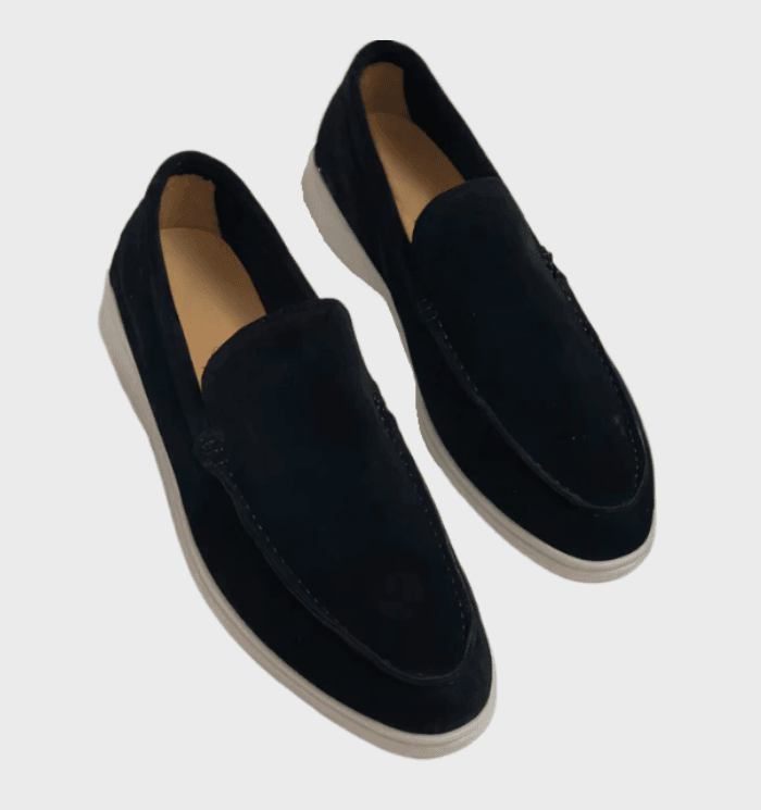 Wendell | Men’s Suede Leather Loafers with Soft Rubber Sole