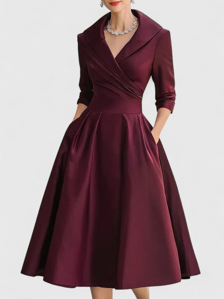 Summer | Elegant Formal Midi Cocktail Dress