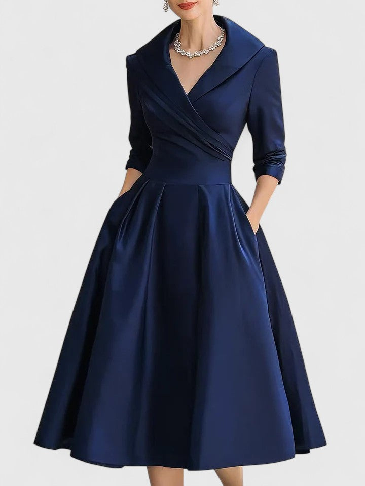 Summer | Elegant Formal Midi Cocktail Dress