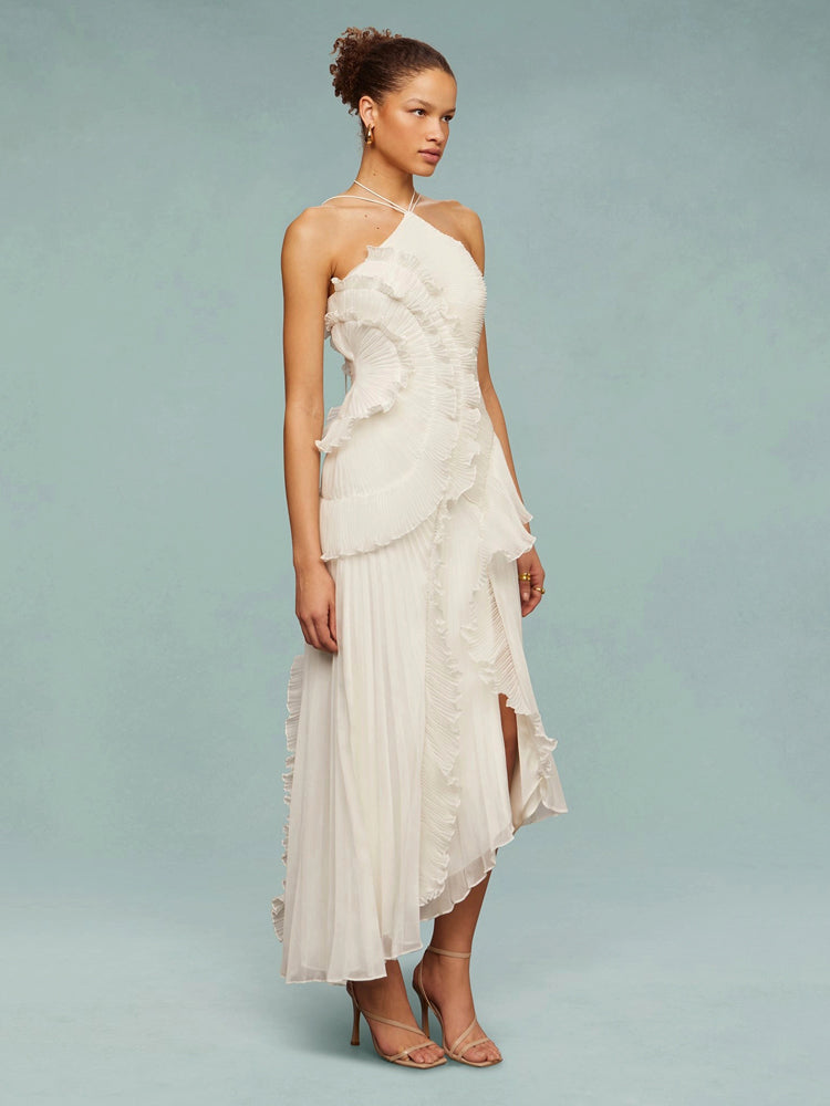 Avery - Asymmetric Pleated Dress