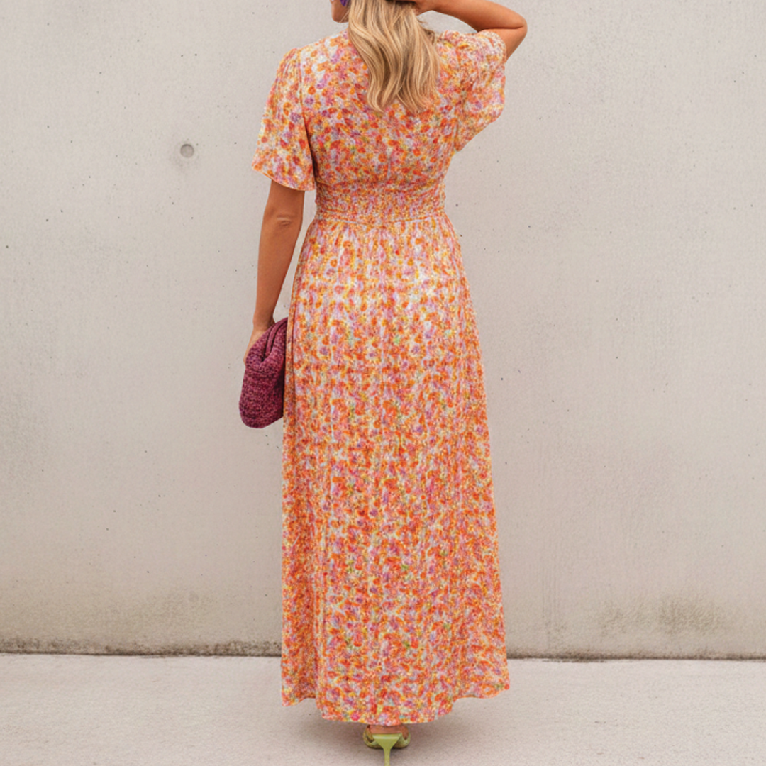 Sanne - Women's Everyday Summer Floral Maxi Dress