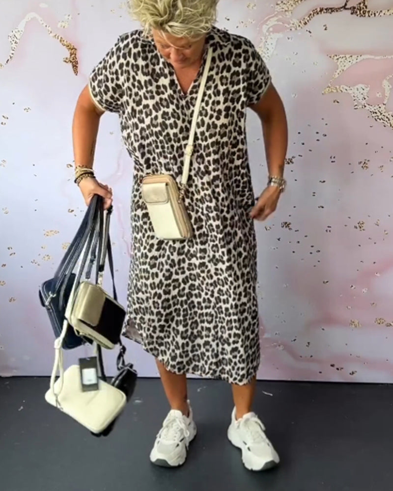 Lenny Leopard Dress