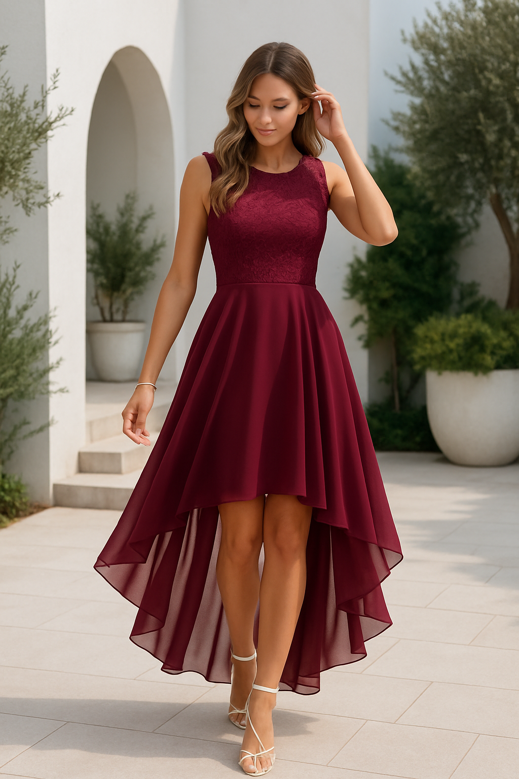 Kaith | Women Wedding Guest High-Low Formal Dress