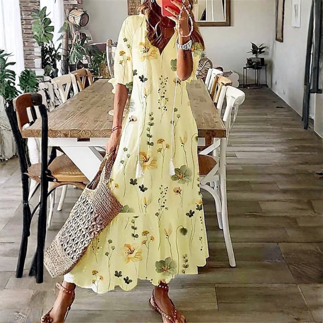 Bella | Women's Chic Boho Floral Maxi Dress