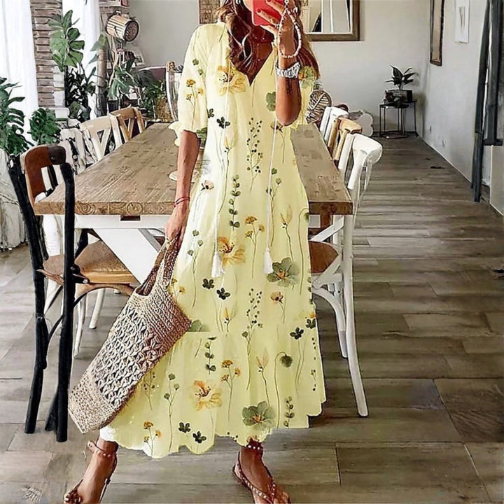 Bella | Women's Chic Boho Floral Maxi Dress