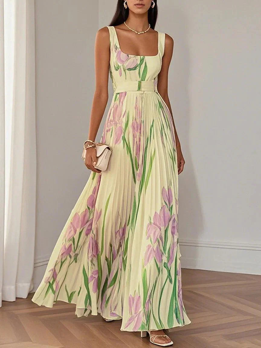 Erica | Women’s Boho Floral A-Line Maxi Dress