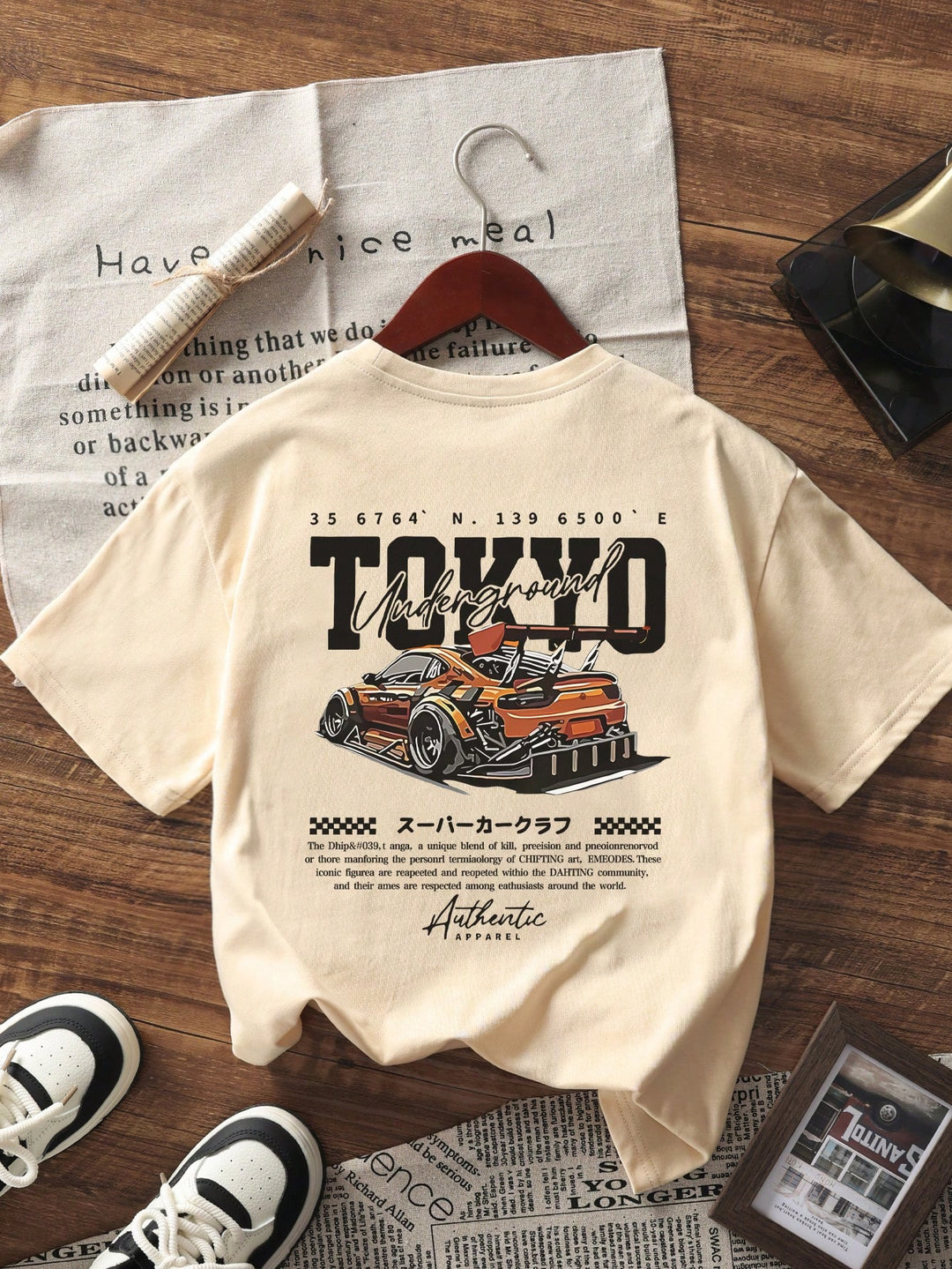 Tokyo - Stylish Round Neck Short Sleeve Graphic Tee