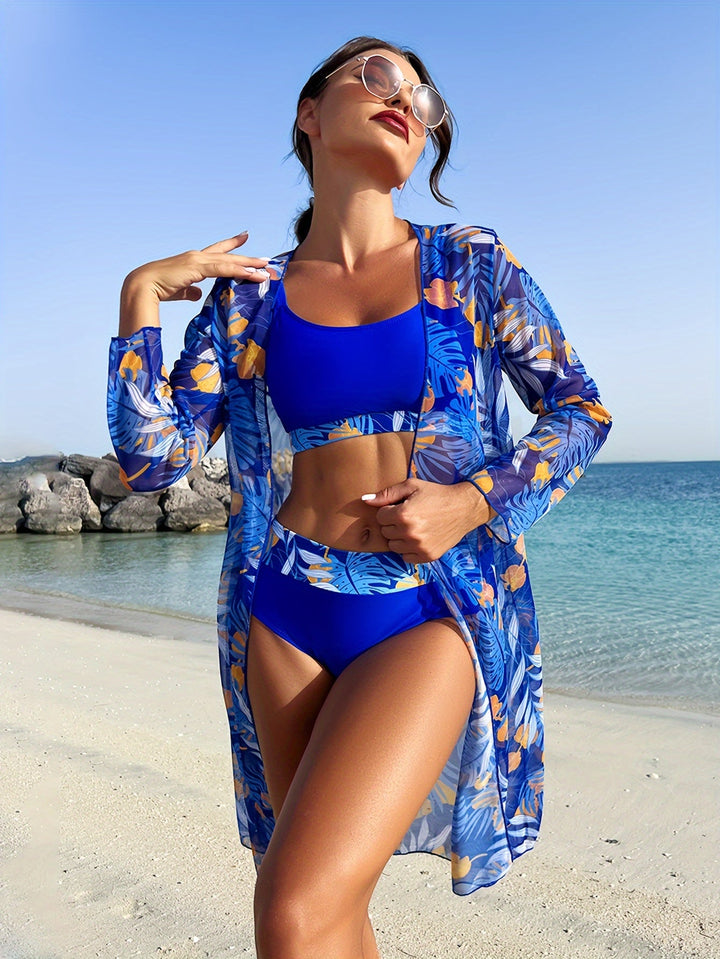 Carla - Women's Tropical Bikini Cover Up Set