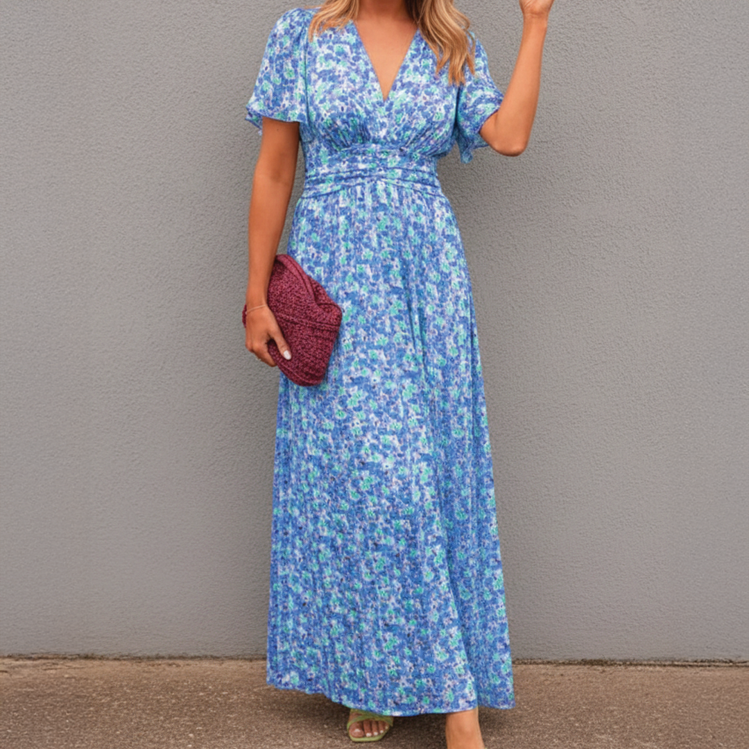 Sanne - Women's Everyday Summer Floral Maxi Dress