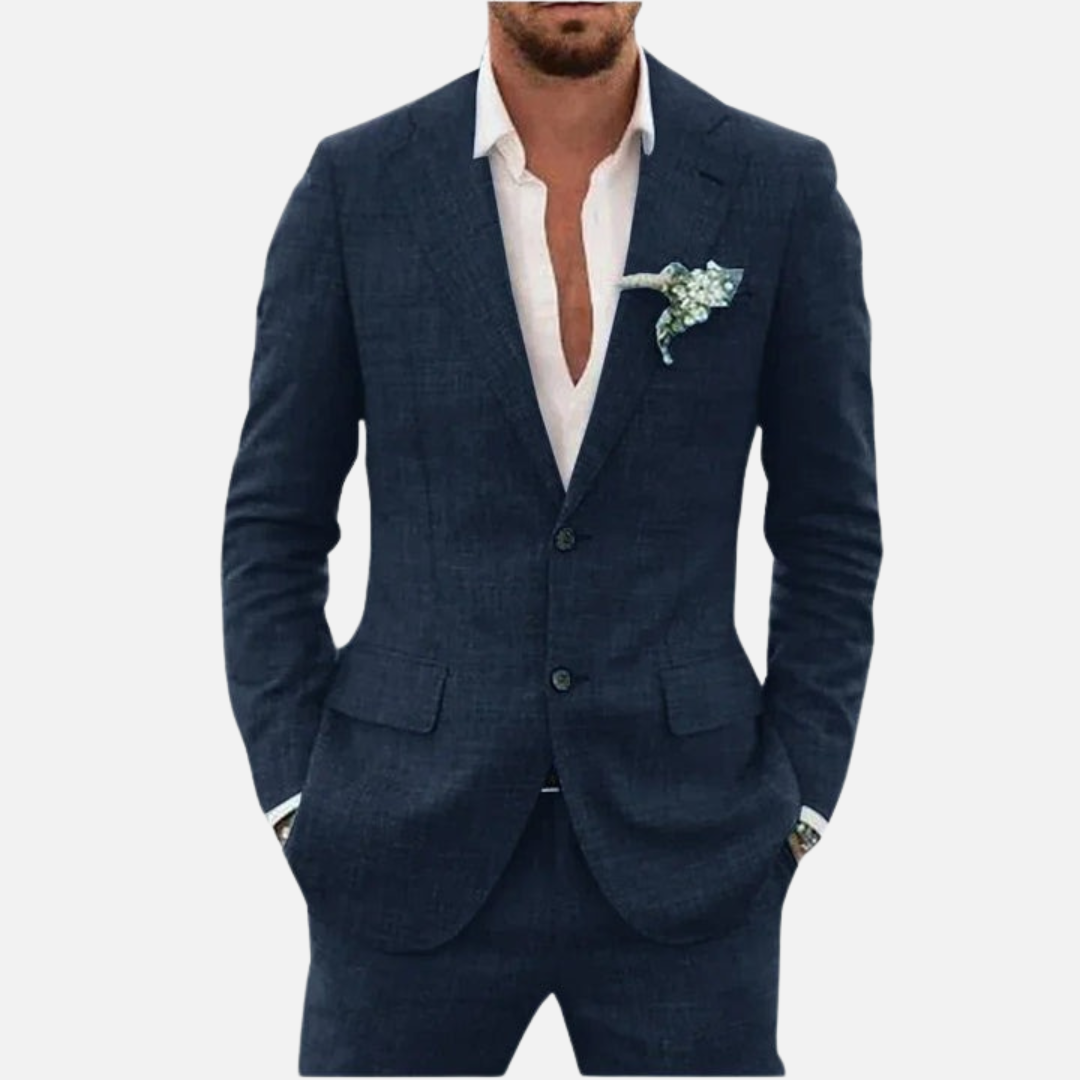 Cole - Men’s Premium Linen Suit Set Lightweight